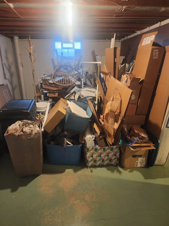 Roll-off dumpster container at job site for Construction Dumpster Rental in Temple